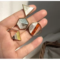 Geometric acrylic small stud earringsEarrings
