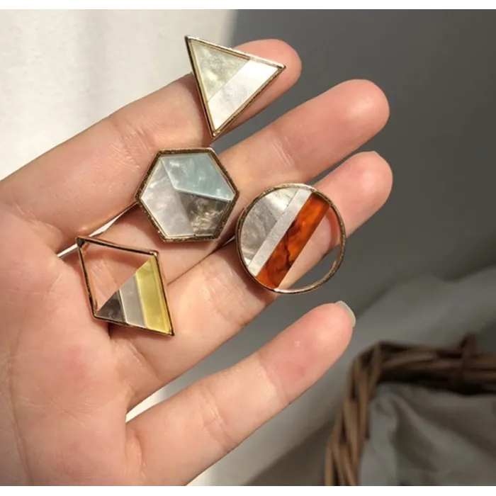 Geometric acrylic small stud earringsEarrings