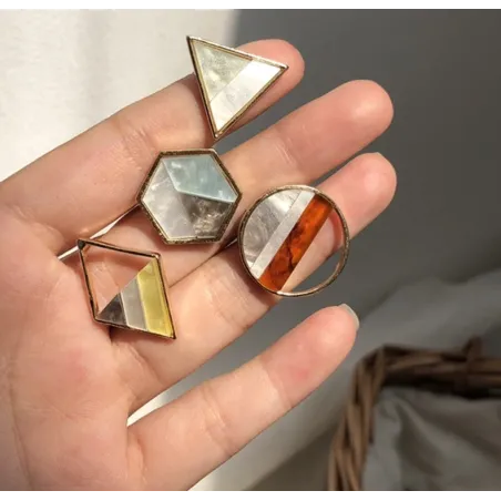 Geometric acrylic small stud earringsEarrings