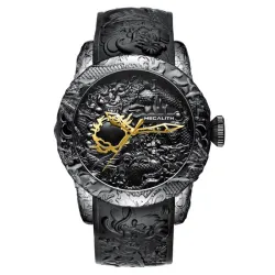 Luxus wasserdichte Uhr mit Drachenskulptur