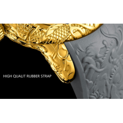 Luxus wasserdichte Uhr mit Drachenskulptur