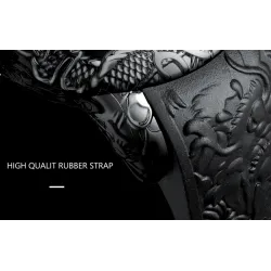 Luxury waterproof quartz watch with dragon sculptureWatches