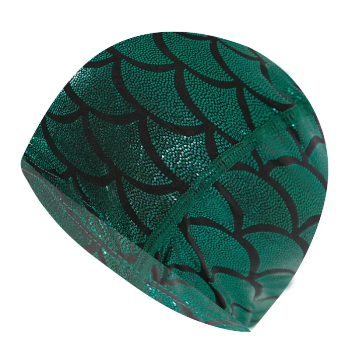 Nylon Schwimmkappe mit Meerjungfrau Muster - unisex