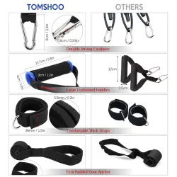 Yoga & fitness resistance bands - 17 pieces set with bagEquipment