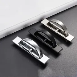 Hidden furniture handle with screws - stainless steelFurniture