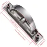 Hidden furniture handle with screws - stainless steelFurniture