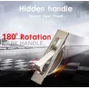 Hidden furniture handle with screws - stainless steelFurniture