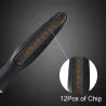 12 LED - Motorrad-Wege Signalleuchten - Indikatoren für Kawasaki & Harley 2 Stück
