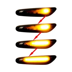 Smoke 16 LED - Seitenmarkerlicht - Drehsignalanzeigen für BMW E90 E91 E92 E39 E60 E46 E83 E53 E36 - 2 Stk