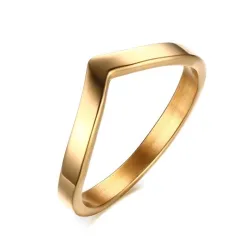 Elegante V Form Goldring