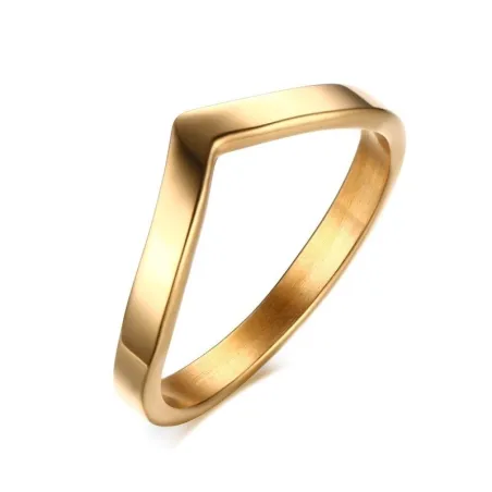 Elegante V Form Goldring
