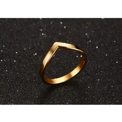Elegante V Form Goldring