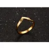 Elegante V Form Goldring