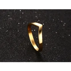 Elegante V Form Goldring