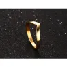 Elegant V shape gold ringRings