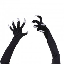 Halloween Handschuhe mit langen Fingernägeln
