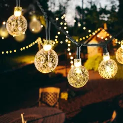 Solar LED Kristallkugeln - wasserdichte Weihnachtslichter