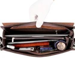 Vintage klassische Crossbody & Schulter Ledertasche