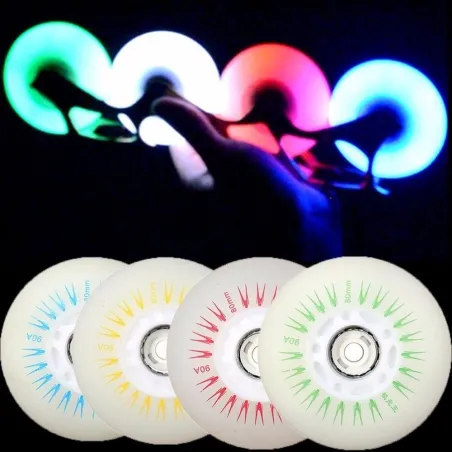 Taschengummirollen für Rollschuhe - LED