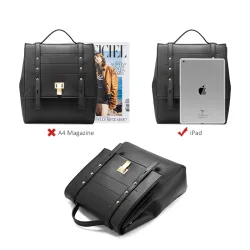 Mode Leder Rucksack
