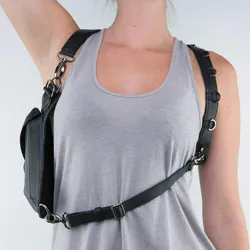 Steampunk - gothic - waist & leg leather bagBags