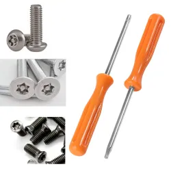 Multifunktionale Torx T8 + T10 Präzisionsschrauber für Xbox 360/ PS3/ PS4 - Manipulationsschutzloch