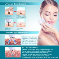 7 colors LED - photon ultrasonic face lifting - cleaner - wrinkle remover - beauty massagerSkin
