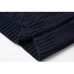 Long knitted sweater with turtleneck - winter dressPlus