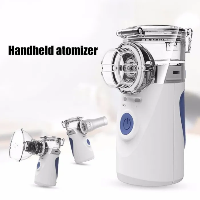 Portable ultrasonic nebulizer - mini handheld inhaler - air humidifier - atomizer - setHumidifiers