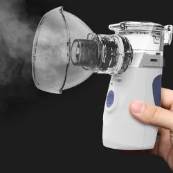 Tragbarer Ultraschall-Vernebler - Mini Handheld Inhalator - Luftbefeuchter - Zerstäuber - Set