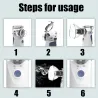 Tragbarer Ultraschall-Vernebler - Mini Handheld Inhalator - Luftbefeuchter - Zerstäuber - Set