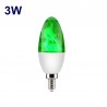 3W 5W 9W - E27 E26 E14 E12 Led 85-265V - Glühbirne mit Feuereffekt - grün