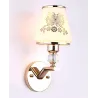 LED Wandleuchte - Ein- und Doppelkopf - gold Kristall
