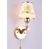 LED Wandleuchte - Ein- und Doppelkopf - gold Kristall