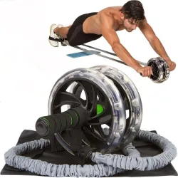 Widerstandsseil für Ab Rollenrad - Bauchtrainer