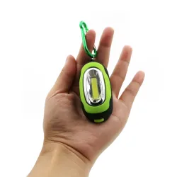 Mini COB LED 3-Mode Taschenlampe mit Karabiner