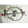 Eisenrad - Retro Wandleuchte