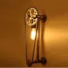 Vintage Wandleuchte mit Fahrradkette