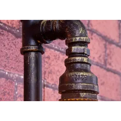 Vintage Wasserrohr - Wandleuchte