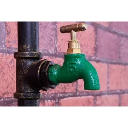 Vintage Wasserrohr - Wandleuchte
