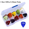 Electric guitar picks - 0.58mm 0.71mm 0.81mm 0.96mm 1.20mm 1.50mm - 50 pieces setGuitars
