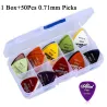 Electric guitar picks - 0.58mm 0.71mm 0.81mm 0.96mm 1.20mm 1.50mm - 50 pieces setGuitars