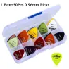 Electric guitar picks - 0.58mm 0.71mm 0.81mm 0.96mm 1.20mm 1.50mm - 50 pieces setGuitars