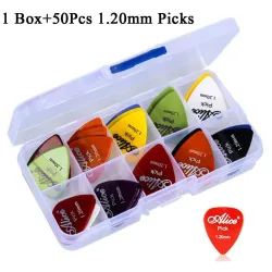 Electric guitar picks - 0.58mm 0.71mm 0.81mm 0.96mm 1.20mm 1.50mm - 50 pieces setGuitars