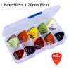 E-Gitarre Picks - 0.58mm 0.71mm 0.81mm 0.96mm 1.20mm 1.50mm - 50 Stück Set