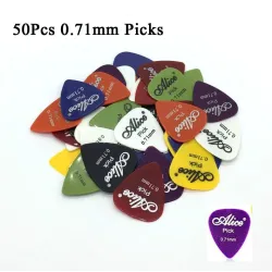 Electric guitar picks - 0.58mm 0.71mm 0.81mm 0.96mm 1.20mm 1.50mm - 50 pieces setGuitars