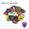 Electric guitar picks - 0.58mm 0.71mm 0.81mm 0.96mm 1.20mm 1.50mm - 50 pieces setGuitars