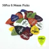 E-Gitarre Picks - 0.58mm 0.71mm 0.81mm 0.96mm 1.20mm 1.50mm - 50 Stück Set