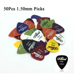 Electric guitar picks - 0.58mm 0.71mm 0.81mm 0.96mm 1.20mm 1.50mm - 50 pieces setGuitars