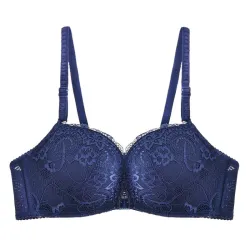 Floral bra - front closure - push up - wirelessLingerie